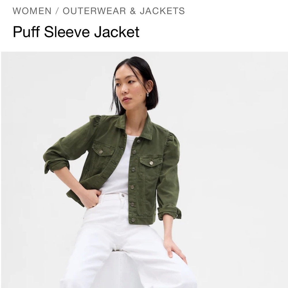 GAP Puff Sleeve Jacket